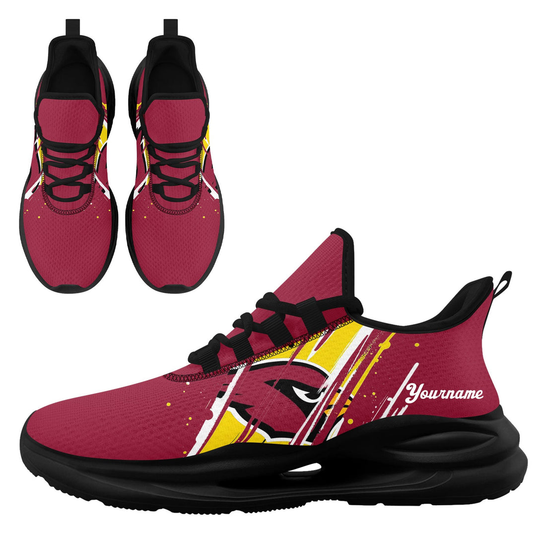 Custom Arizona Personalized Team Fan Gear Sneakers _ Unisex Gameday Athletic Shoes Custom Team Name Sports Runners FN079-E020219-1