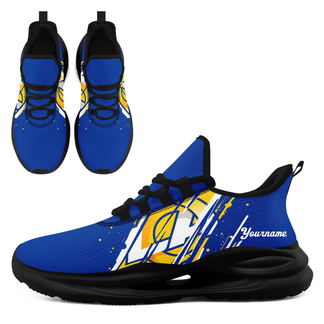 Custom California Personalized Team Fan Gear Sneakers _ Unisex Gameday Athletic Shoes Custom Team Name Sports Runners FN079-E020219-15