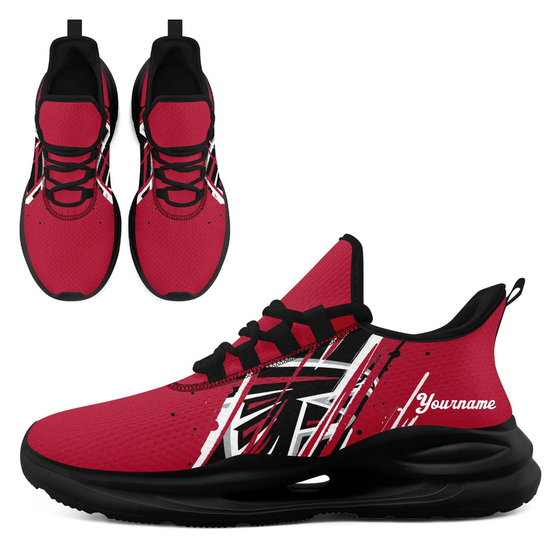Custom Georgia Personalized Team Fan Gear Sneakers _ Unisex Gameday Athletic Shoes Custom Team Name Sports Runners FN079-E020219-3
