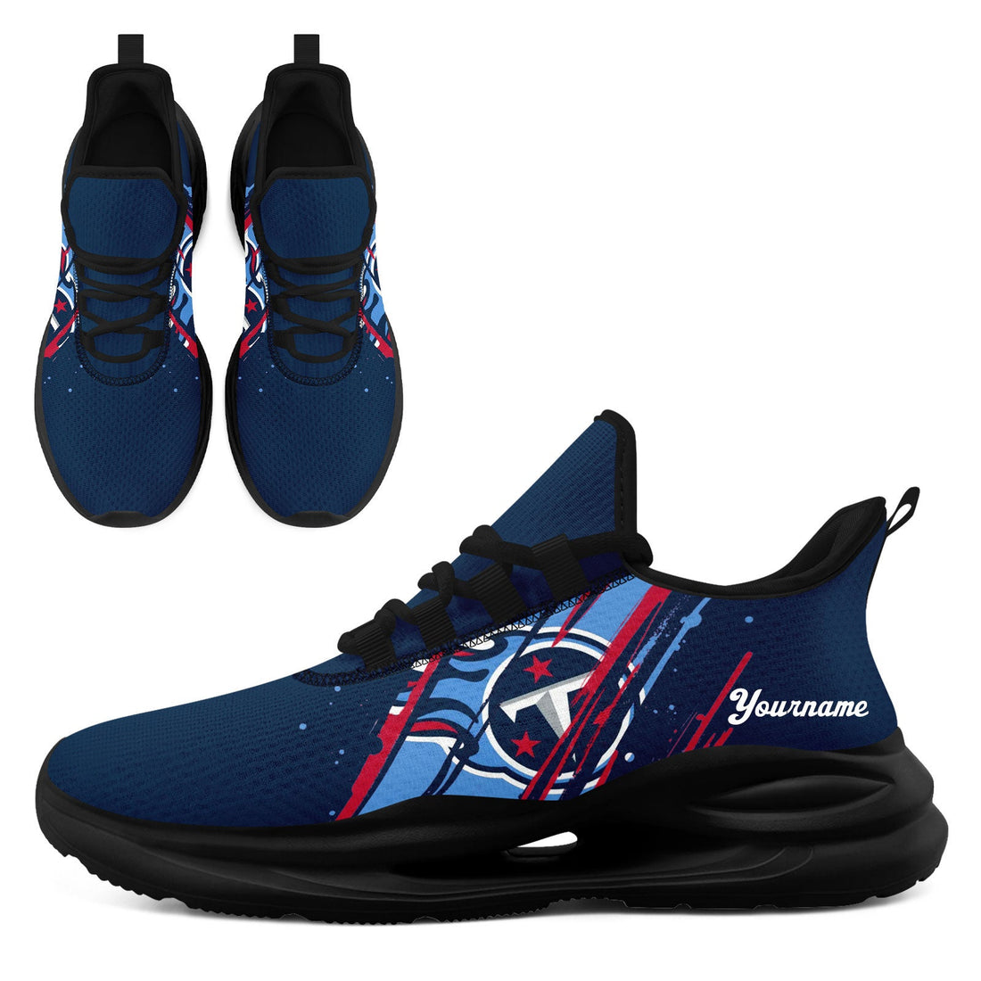 Custom Tennessee Personalized Team Fan Gear Sneakers _ Unisex Gameday Athletic Shoes Custom Team Name Sports Runners FN079-E020219-32