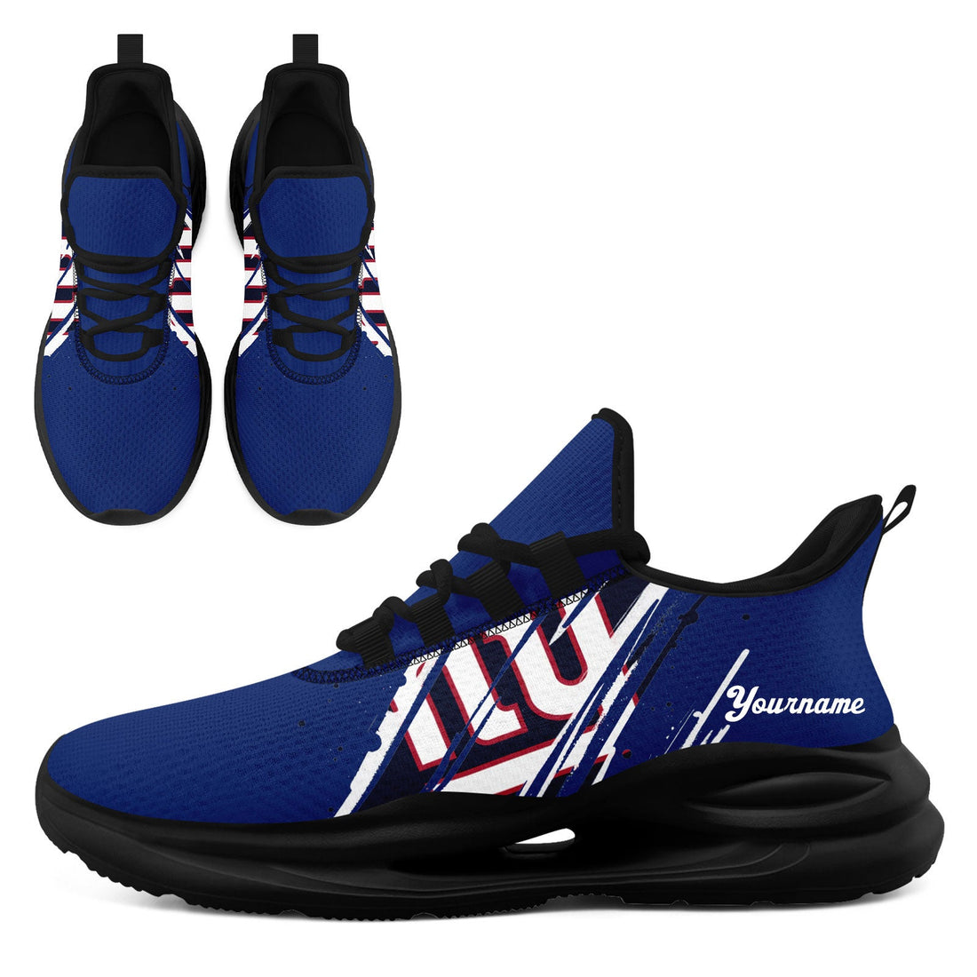 Custom New Jersey Personalized Team Fan Gear Sneakers _ Unisex Gameday Athletic Shoes Custom Team Name Sports Runners FN079-E020219-21