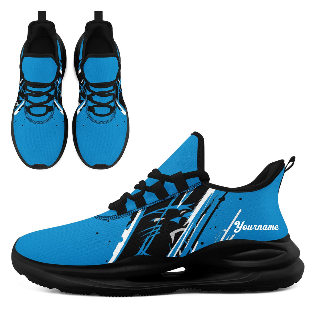 Custom North Carolina Personalized Team Fan Gear Sneakers _ Unisex Gameday Athletic Shoes Custom Team Name Sports Runners FN079-E020219-5