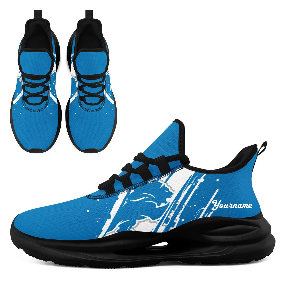 Custom Michigan Personalized Team Fan Gear Sneakers _ Unisex Gameday Athletic Shoes Custom Team Name Sports Runners FN079-E020219-11