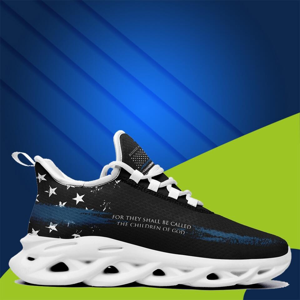 USA Flag Max Soul Custom Sneakers | Patriotic Running Shoes with Personalized Logo, Name | Business & Corporate Gifting