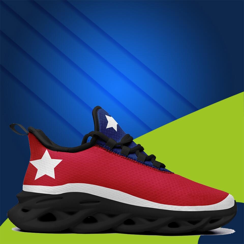 Custom USA Flag MaxSoul Sneakers – Patriotic Personalized Running Shoes for Supporters & Team Gifts