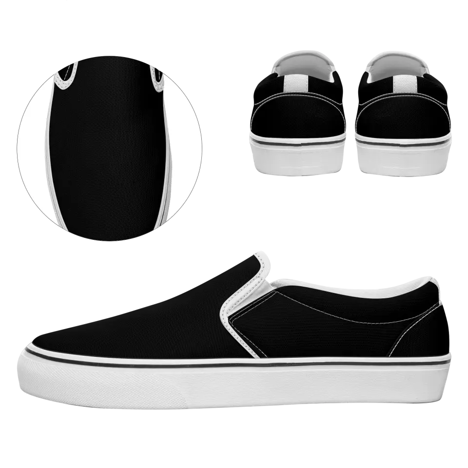 Personalized Slip-On Canvas Shoes, Custom Shoes, Put name or business name on it, SLIP-C05100