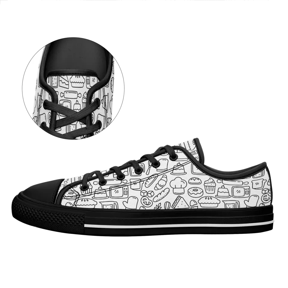 Illustration space style Low Top Shoes Sneakers, Casual Shoes, Custom Shoes, Mens, Womens, Children Kids Shoes, KWL-C0501