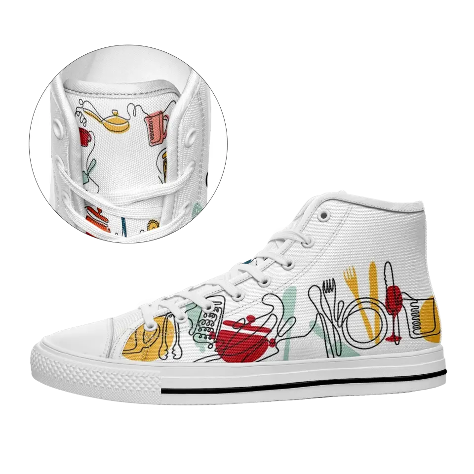 Custom Shoes | Design Your Own Sneakers | Personalized Shoes for Men & Women | Customized High Top Sneakers For Adults Women Men Girls Boys, KWH-C0501