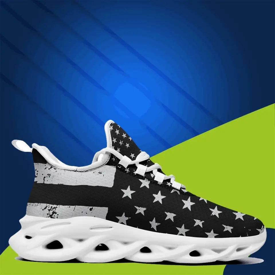 Custom USA Flag Max Soul Sneakers | Patriotic Shoes for Men & Women | Personalized with Name, Logo for Corporate Gifting