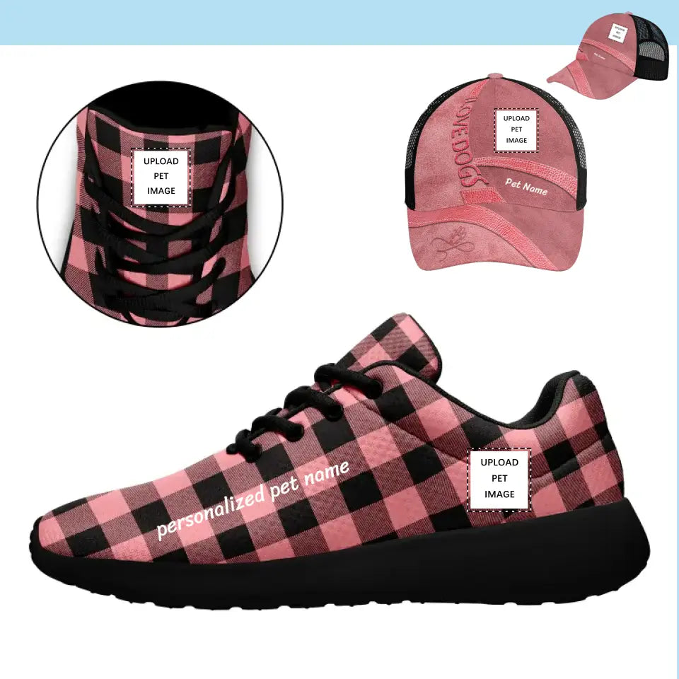 Custom Run Sneaker and Hat Combo 	
Personalized Unique Combo Deal,PR111-24026101-FN-026-24026105