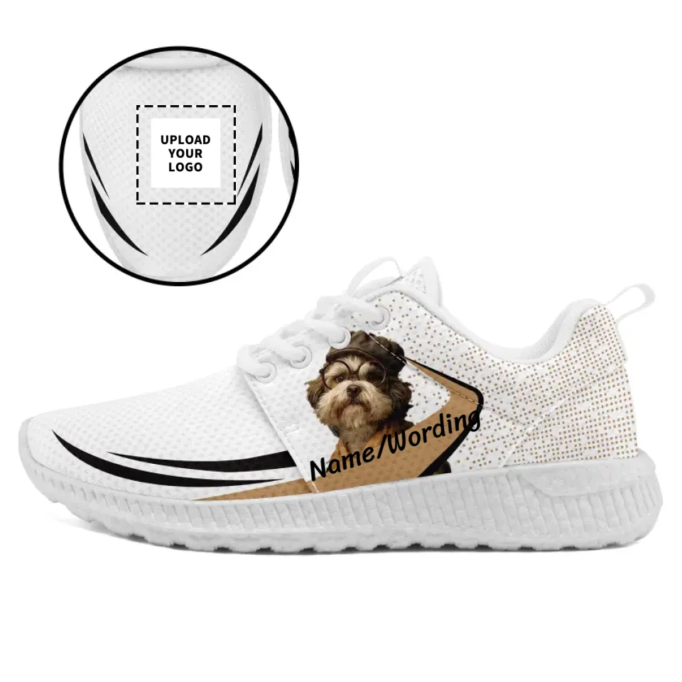 Pug Life Womens Sneakers Black Sole Running Custom Gifts Pet Dog Lovers Shoes Sports Fan Casual Lover Training Athletic