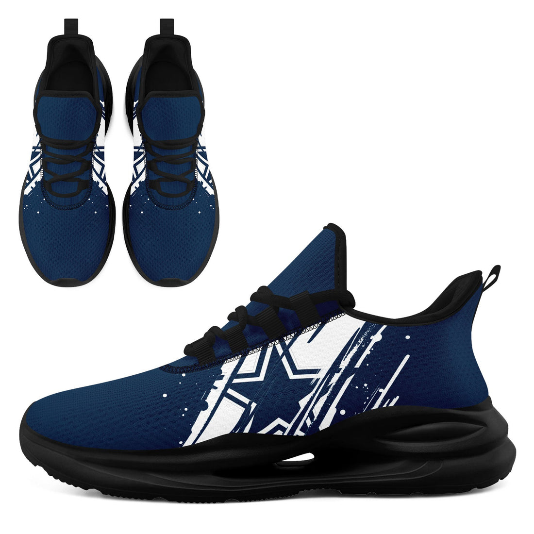 Custom Texas Personalized Team Fan Gear Sneakers _ Unisex Gameday Athletic Shoes Custom Team Name Sports Runners FN079-E020219-9